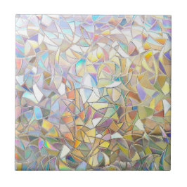 Prismatic Stained Glass Effect - Rainbow Prismatic Fliese