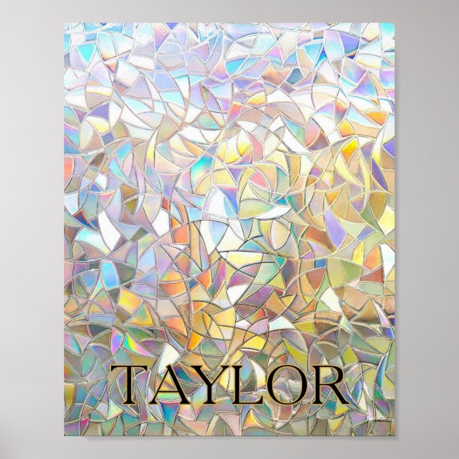 Prismatic Stained Glass Effect - Rainbow Prismatic Poster (Vorne)