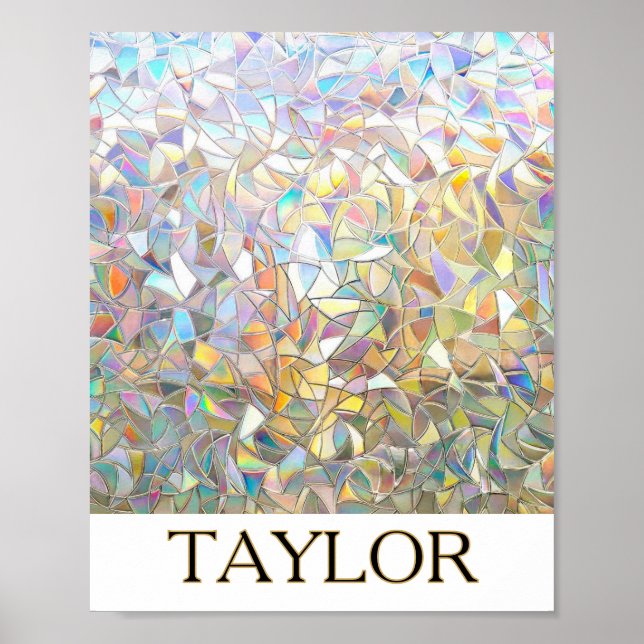 Prismatic Stained Glass Effect - Rainbow Prismatic Poster (Vorne)