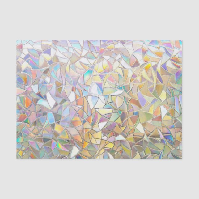 Prismatic Stained Glass Effect - Rainbow Prismatic Seidenpapier (Vorderseite)
