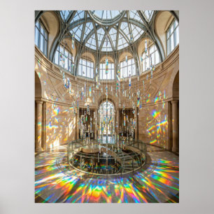 Prismatische Licht Atrium Halle Poster