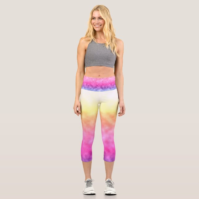 Prismatischer Abend Capri Leggings (Vorderseite)