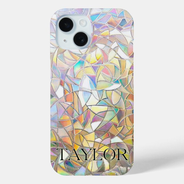 Prismatischer Buntglaseffekt - Regenbogen-Prismati Case-Mate iPhone Hülle (Rückseite)