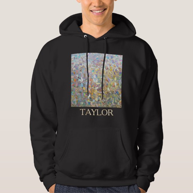 Prismatischer Buntglaseffekt - Regenbogenprismatis Hoodie (Vorderseite)