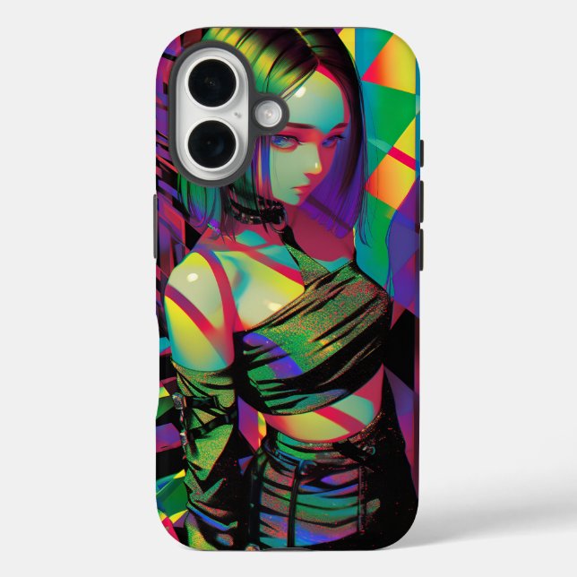 Prismatischer Club Elf im Glitzer Wrap Set Case-Mate iPhone Hülle (Rückseite)