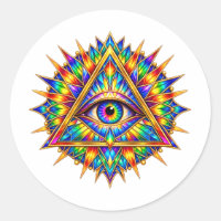 Prismatischer Dawn Eye Aufkleber