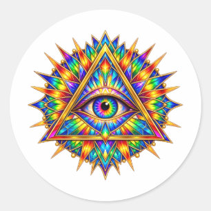 Prismatischer Dawn Eye Aufkleber