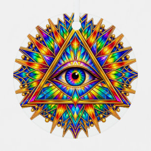 Prismatischer Dawn Eye Metall-Ornament Ornament Aus Metall