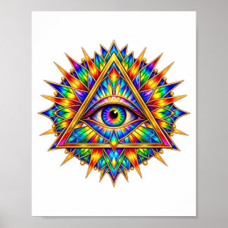 Prismatischer Dawn Eye Poster