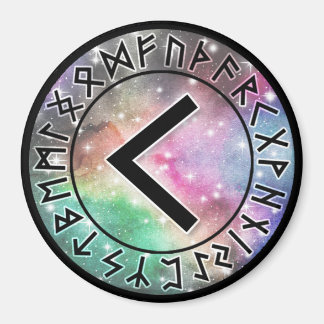 Prismatischer Galaxy Rune Circle [06] Kenaz] Magne Magnet