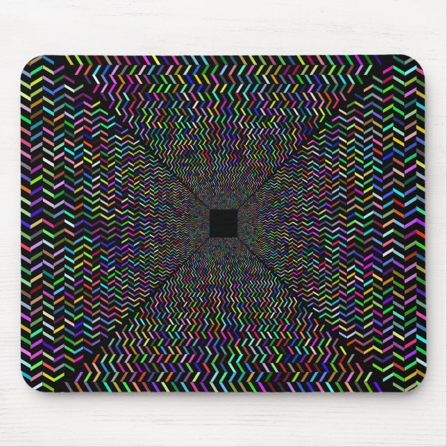 Prismatischer Optischer Illusionskorridor Mousepad (Vorne)