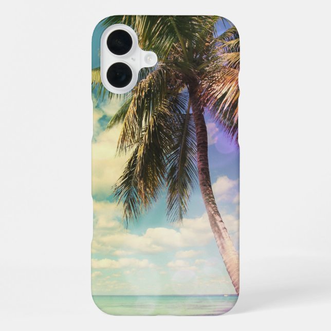 Prismatischer Palm iPhone Hülle (Rückseite)