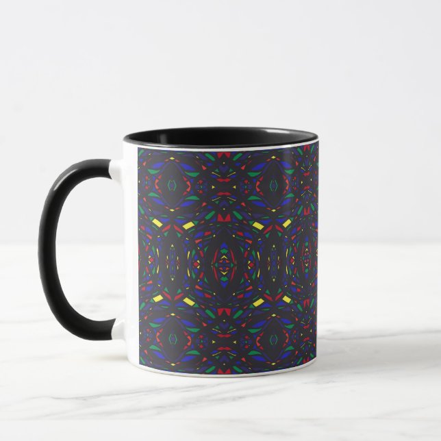 Prismatischer Regenbogen Abstract Acryl-Kunst Tasse (Links)