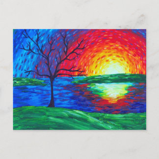 Prismatischer Sonnenaufgang Postkarte