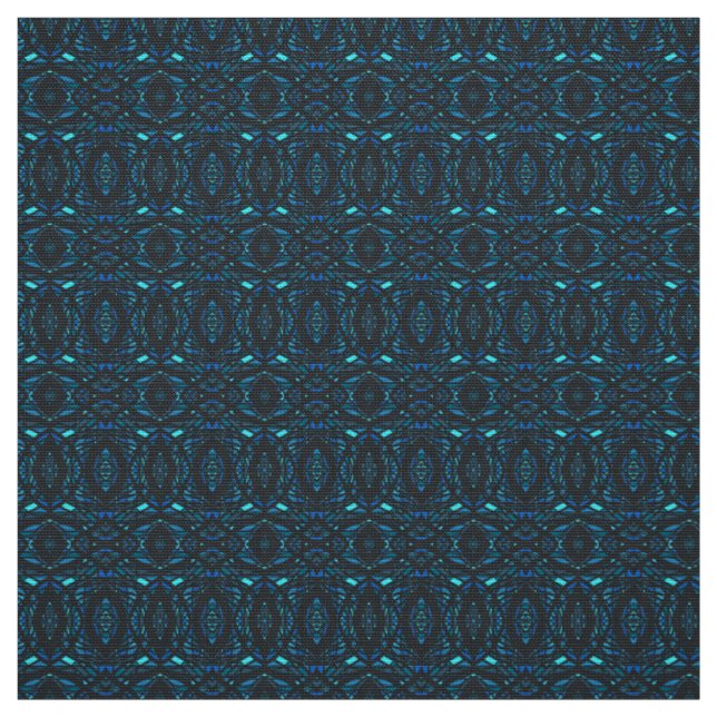 Prismatisches Blau-Schwarzes Abstract-Acryl-Kunstw Stoff (Muster)