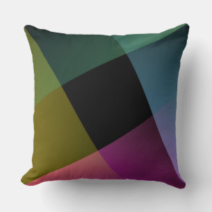 Prismatisches geometrisches abstraktes Zierkissen