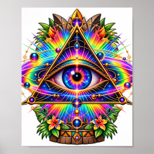 Prismatisches Orbit-Auge-Plakat Poster