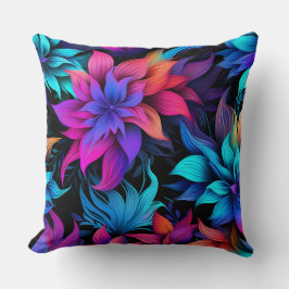 Prismatisches Petalscape Botanisch Kissen