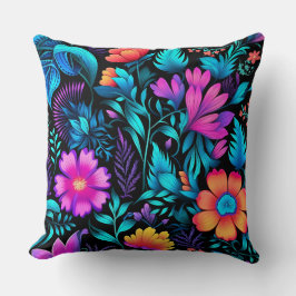 Prismatisches Petalscape Botanisch Kissen