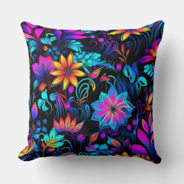 Prismatisches Petalscape Botanisch Kissen