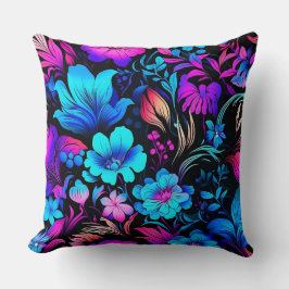 Prismatisches Petalscape Botanisch Kissen