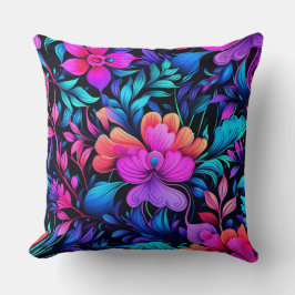 Prismatisches Petalscape Botanisch Kissen