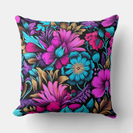 Prismatisches Petalscape Botanisch Kissen