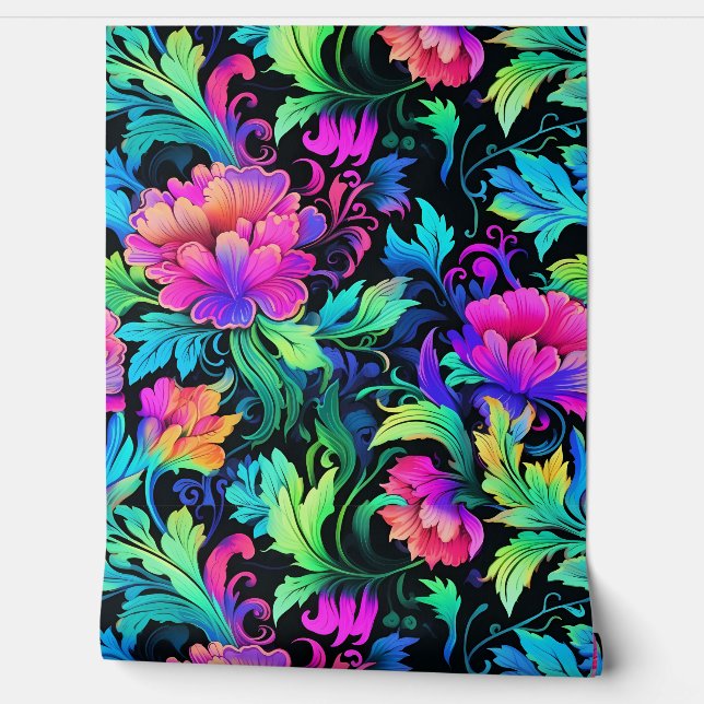 Prismatisches Petalscape Botanisch Tapete