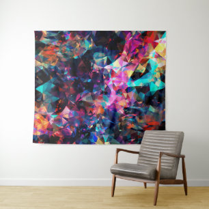 Prismatisches Spektrum–Abstraktes Kristallmosaik-D Wandteppich