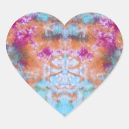 Prismenbär Abstrakt Herz-Aufkleber