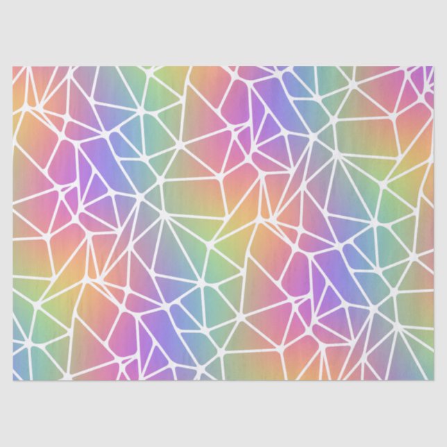 Prismennetz - Regenbogengewebe: Seidenpapier (Vorderseite)