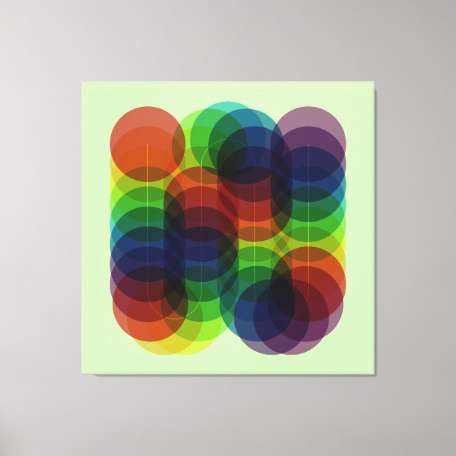 Prismenweg grün leinwanddruck (Vorderseite)