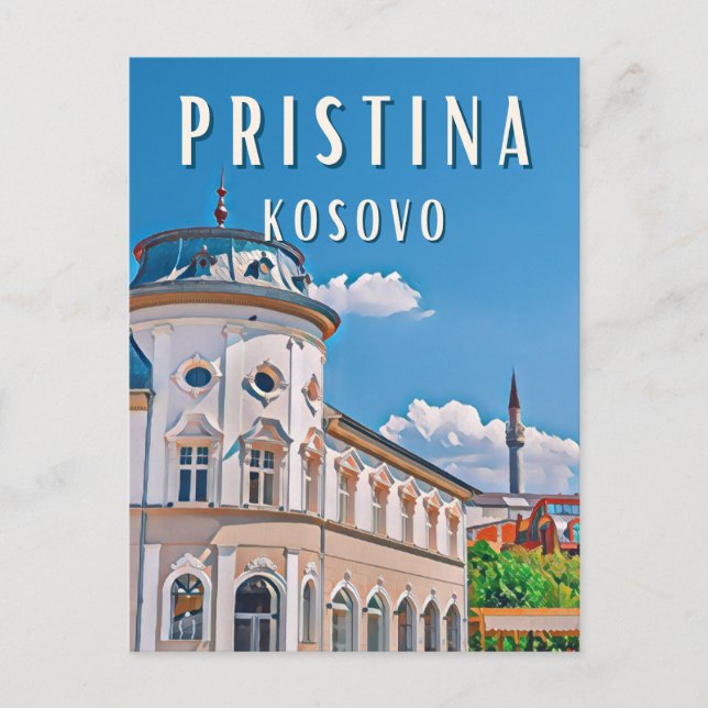 Pristina, das Herz des Kosovo Postkarte (Vorderseite)