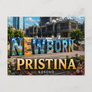 Pristina Kosovo Balkan Hauptstadt Reise 📍 Postkarte