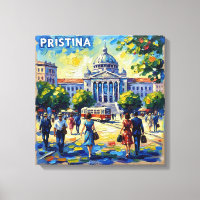 Priština Kosovo Kathedrale Quadrat Stretchleinwand