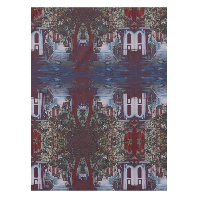 Pristine Walk auf der 19. Straße Tischdecke (Vorderseite)