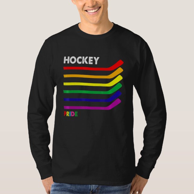 Prith Month LGBT Gay Transgender Flag Ice Hockey S T-Shirt (Vorderseite)