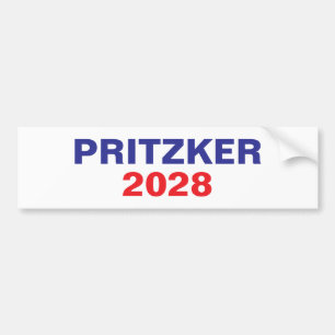 Pritzker für Präsident 2028 Autoaufkleber