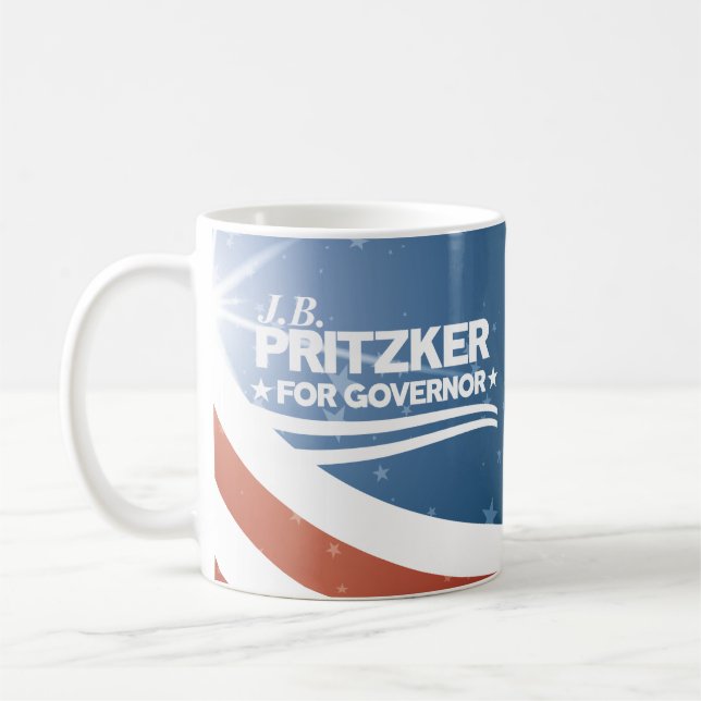 PRITZKER - JB Pritzker für Gouverneur Tasse (Links)