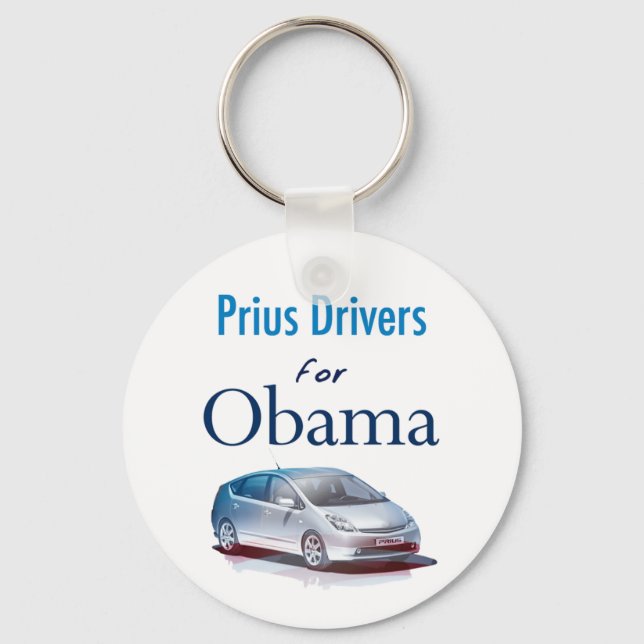 Prius-Treiber für Obama-Schlüsselanhänger Schlüsselanhänger (Vorderseite)