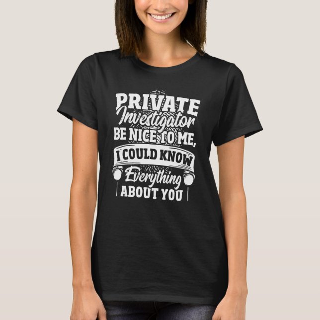 Privatdetektiv T-Shirt (Vorderseite)