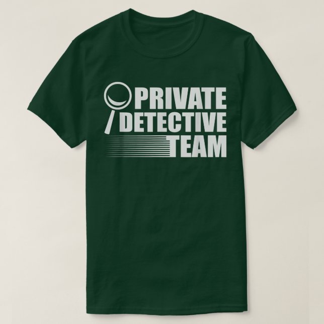 Privatdetektiv Team Crime Scene Forensic Science T-Shirt (Design vorne)