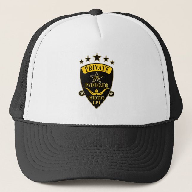 Privatdetektor Trucker Hat Truckerkappe (Vorderseite)