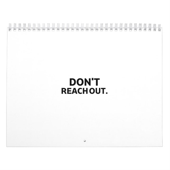 Private Architecture | Don't Reach Out Visual  Kalender (Titelbild)