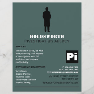 Private Augenlogos, Privatdetektiv Flyer