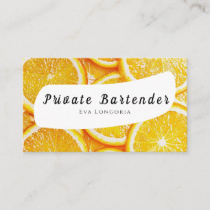Private Barkeeper Business Card Visitenkarte