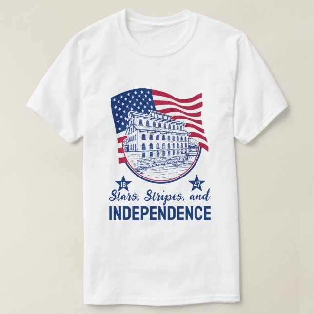 Private Client Unabhängigkeitstag T-Shirt (Design vorne)