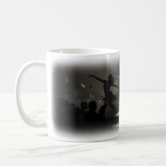 Private Dancer Bühnen-Scheinwerfer-Glamour-Tasse Kaffeetasse (Links)