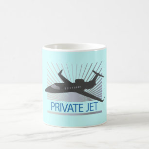 Private Düsenflugzeug Tasse