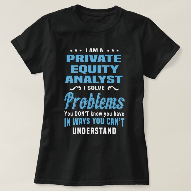 Private Equity Analyst T-Shirt (Design vorne)